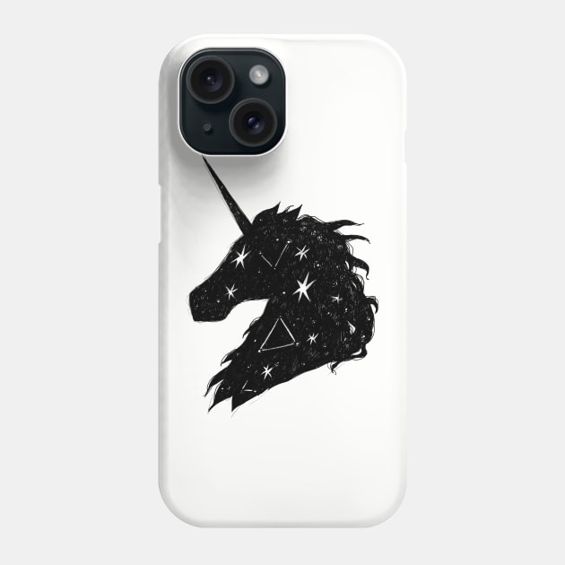 Unicorn Stars Phone Case by InkedinRed