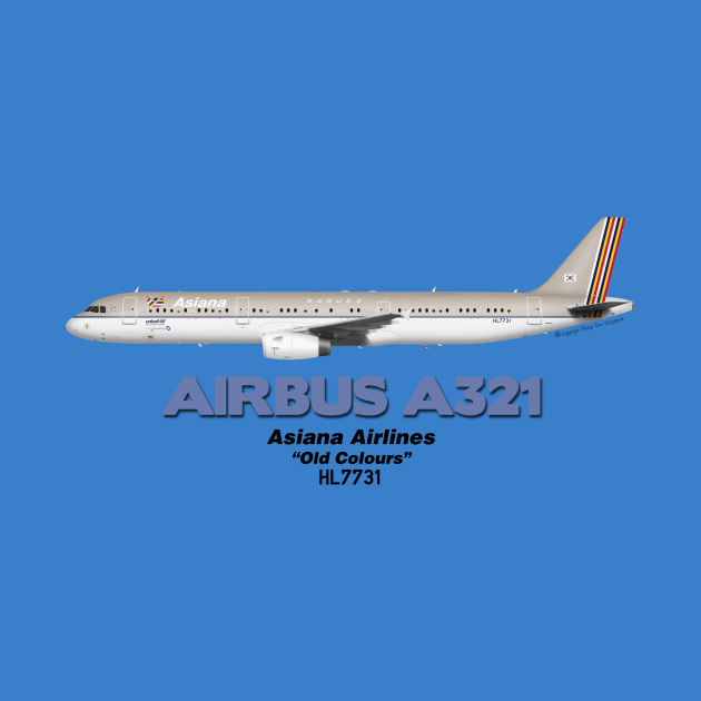 Airbus A321 - Asiana Airlines "Old Colours" by TheArtofFlying