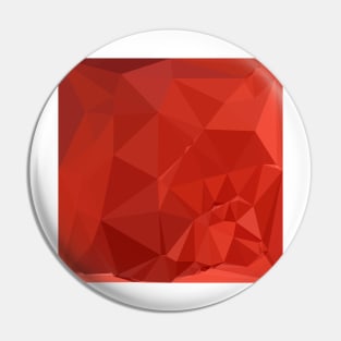 American Rose Red Abstract Low Polygon Background Pin