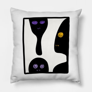 Tribal Graffiti Mystic Creatures Pillow