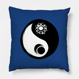 Yin Yang Balance Sun and Moon Pillow