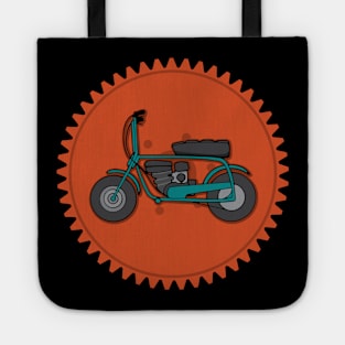 Minibike Sprocket Vintage Mini Bike Tote