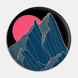 A pink sun rises Pin