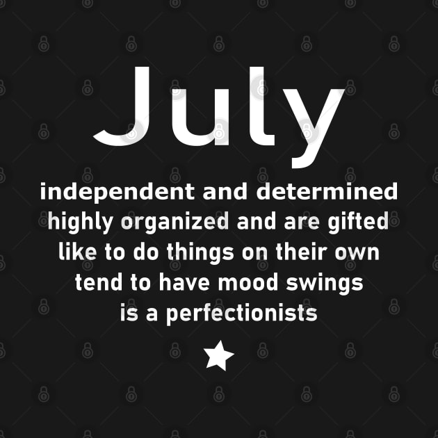 July born personality by PlusAdore