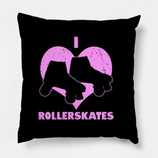 I Love Rollerskating 70's 80's Retro Vintage Gift For Rollerskate Lovers Pillow