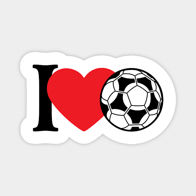 I Love Football Magnet by TRNCreative