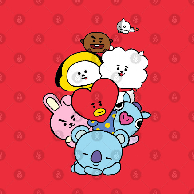 BT21 ALL CHARACTER ARMY - Bts - Phone Case