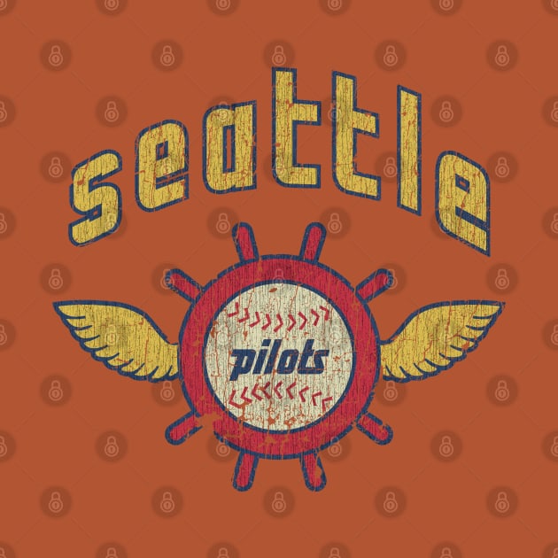 Seattle Pilots Baseball Vintage T-Shirt by JCD666