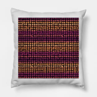 Close Polka Dots - Sunset Pillow