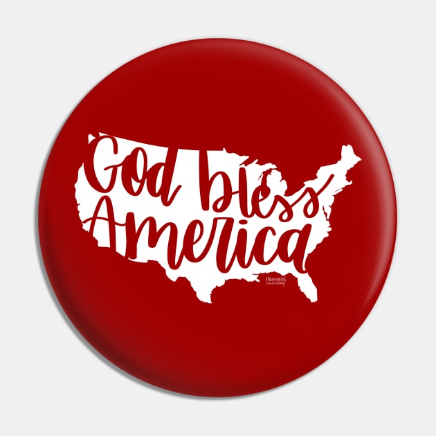 God Bless America Pin by Hannah’s Hand Lettering