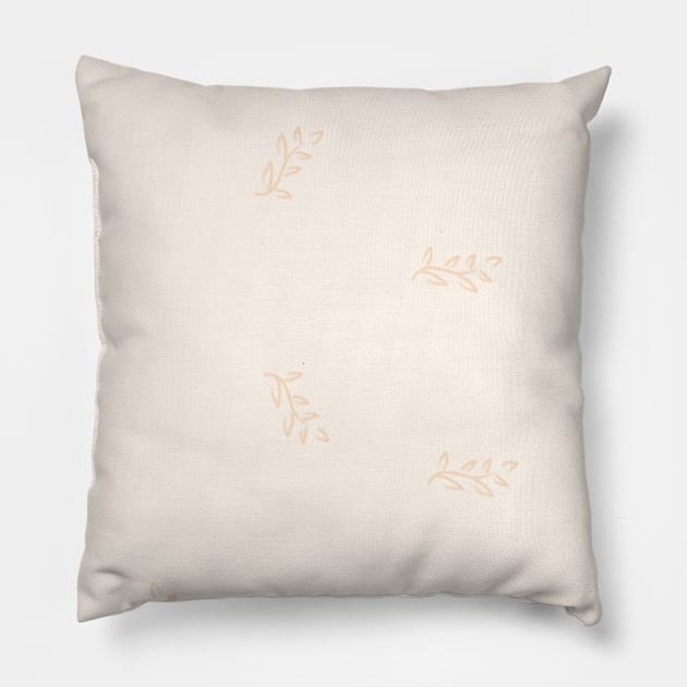 pink leaf Pillow by beleafcreativ