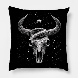 cow skull Pillow