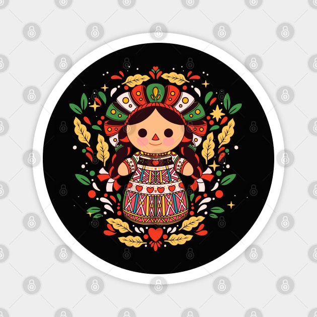 Punto De Cruz MuÃ±ecas Mexicanas Bordadas Rj00228 Blusa Unitalla