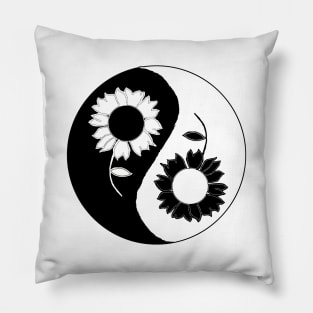 Yin and Yang - Flowers Pillow