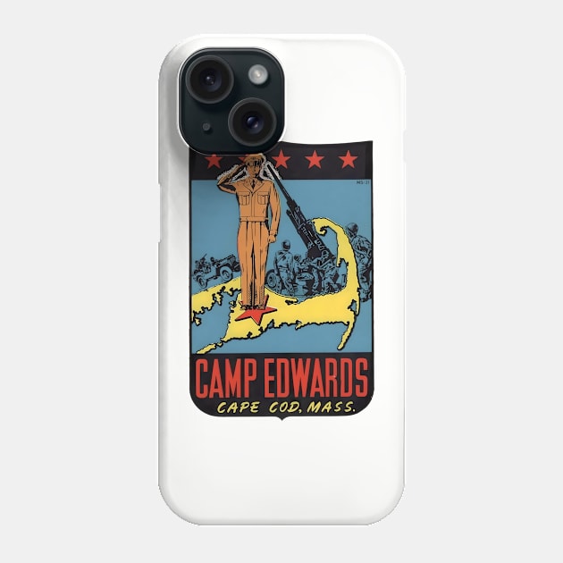 Camp Edwards - Cape Code Massachusetts - 1960swin Phone Case by Desert Owl Designs
