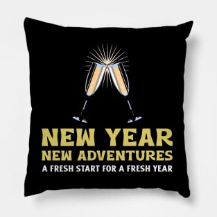 New Year New Adventures Pillow