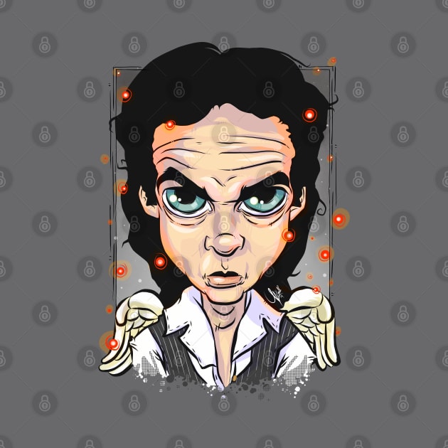 Pop Culture Caricature #18 - Nick Cave by yazgar