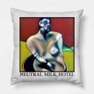 Neutral Milk Hotel … Original Surrealist Fan Design Pillow