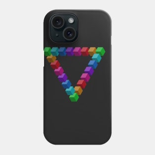 penrose triangle illusion Phone Case