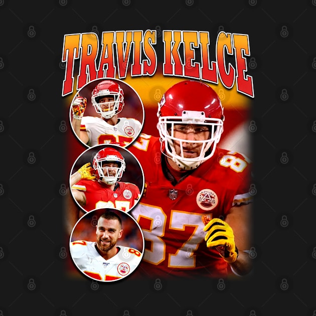 Travis Kelce Vintage Bootleg by bmbg trian