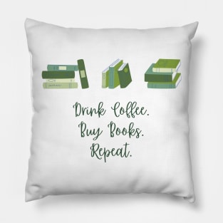 Coffee Books Repeat Pillow