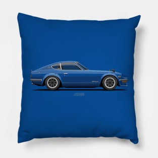 Fairlady 240z Devil Z Blue Pillow