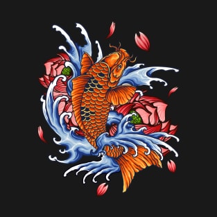 Koi Fish Japanese Style T-Shirt