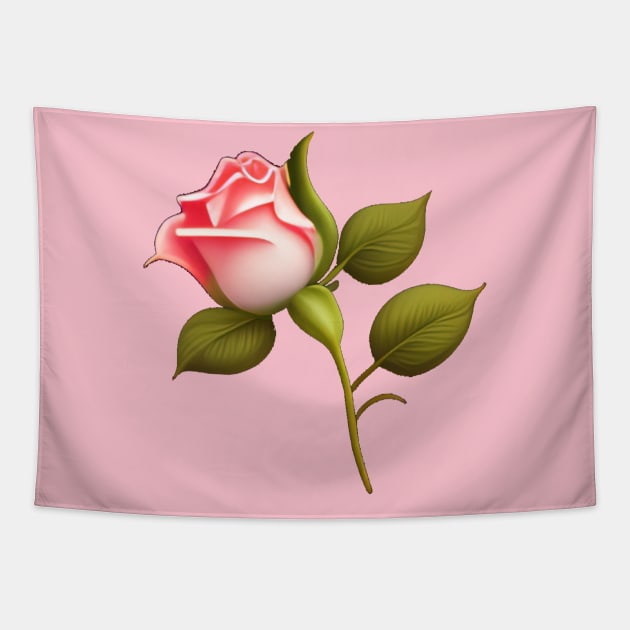 Pink flower rose shirt Tapestry by smart outlet