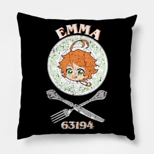 THE PROMISED NEVERLAND: EMMA CHIBI (GRUNGE STYLE) Pillow