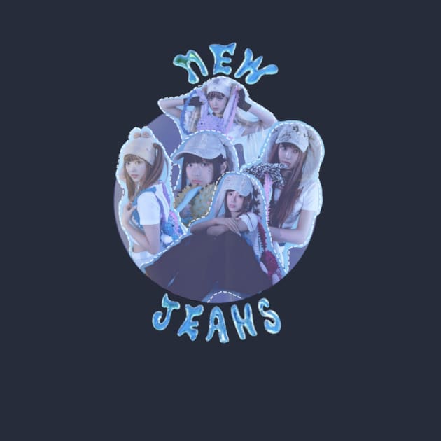 NewJeans blue cute graphic design by cebelcamaja