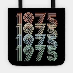 Vintage 1975 45th Birthday Gift idea Men Women Tote