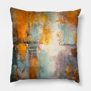 Autumn Trees Abstract Pillow