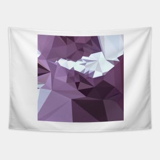 Dark Pastel Purple Abstract Low Polygon Background Tapestry