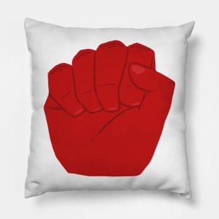 Red Hand of Resistance Pillow