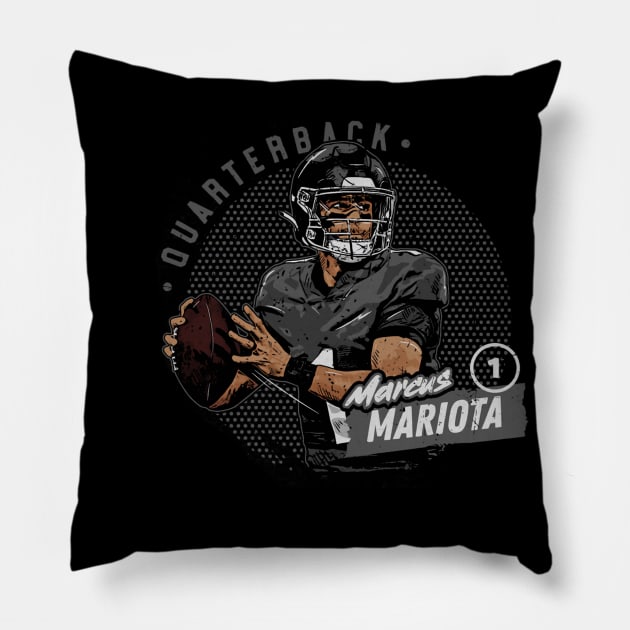 Marcus Mariota Atlanta Dots Pillow by Chunta_Design