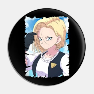 ANDROID 18 MERCH VTG Pin