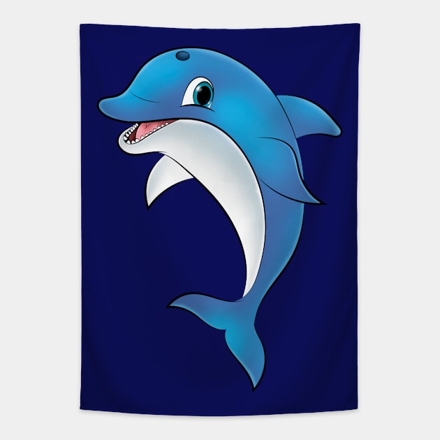 Dolphin Tapestry by drylworks