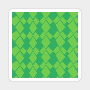 Geometric Diamonds Design (Lime Green) Magnet