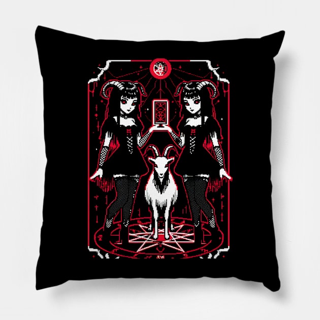 gothic aesthetic - witch gothic aesthetic Pillow by vaporgraphic