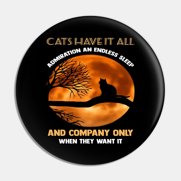 Cats have it all admiration an endless sleep and company only when they want it Pin by Aprilgirls