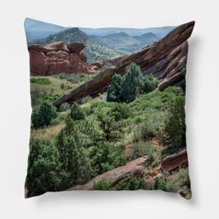 Red rocks park in Colorado USA Pillow