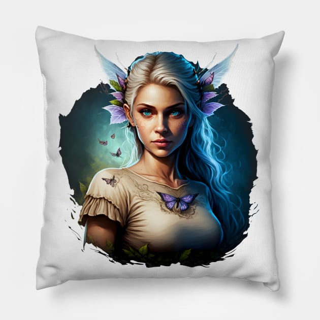 Neon Fairy Pillow by AtypicalWorld