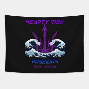 Hearty Rise Poseidon Without Squid Hunters Logos Tapestry