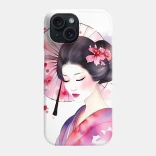 Geisha Japanese Traditional Clothing Phone Case