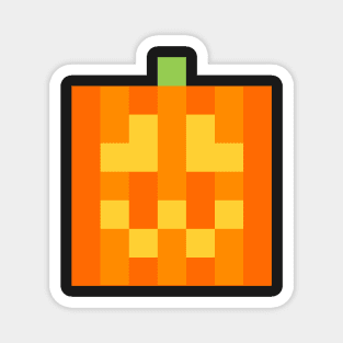 Pixel Pumpkin Magnet