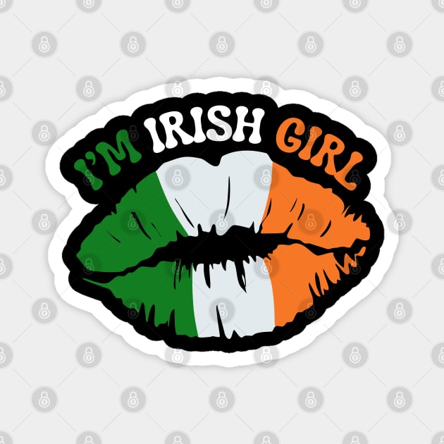 Irish Girl Magnet by Creatifly Graphic Tees