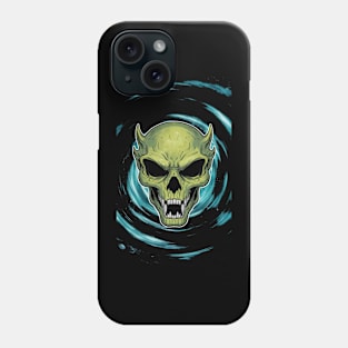 Green Alien Skull Phone Case