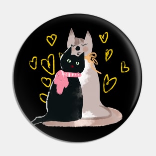 Cats in love Pin