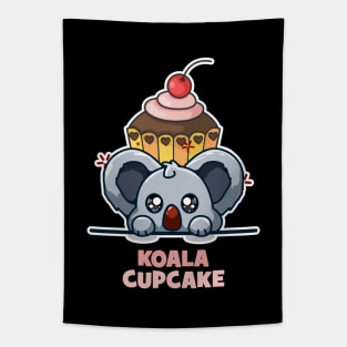 Cute koala and cupcake Tapestry