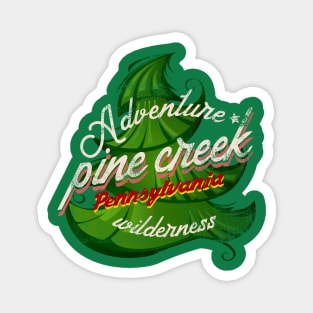 Adventure outdoor pine creek pensylvania distressed Magnet